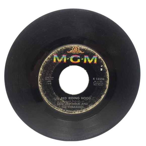 Sam the Sham and Pharaohs 45 RPM Record Red Riding Hood /Love Me Like Before - Picture 1 of 4